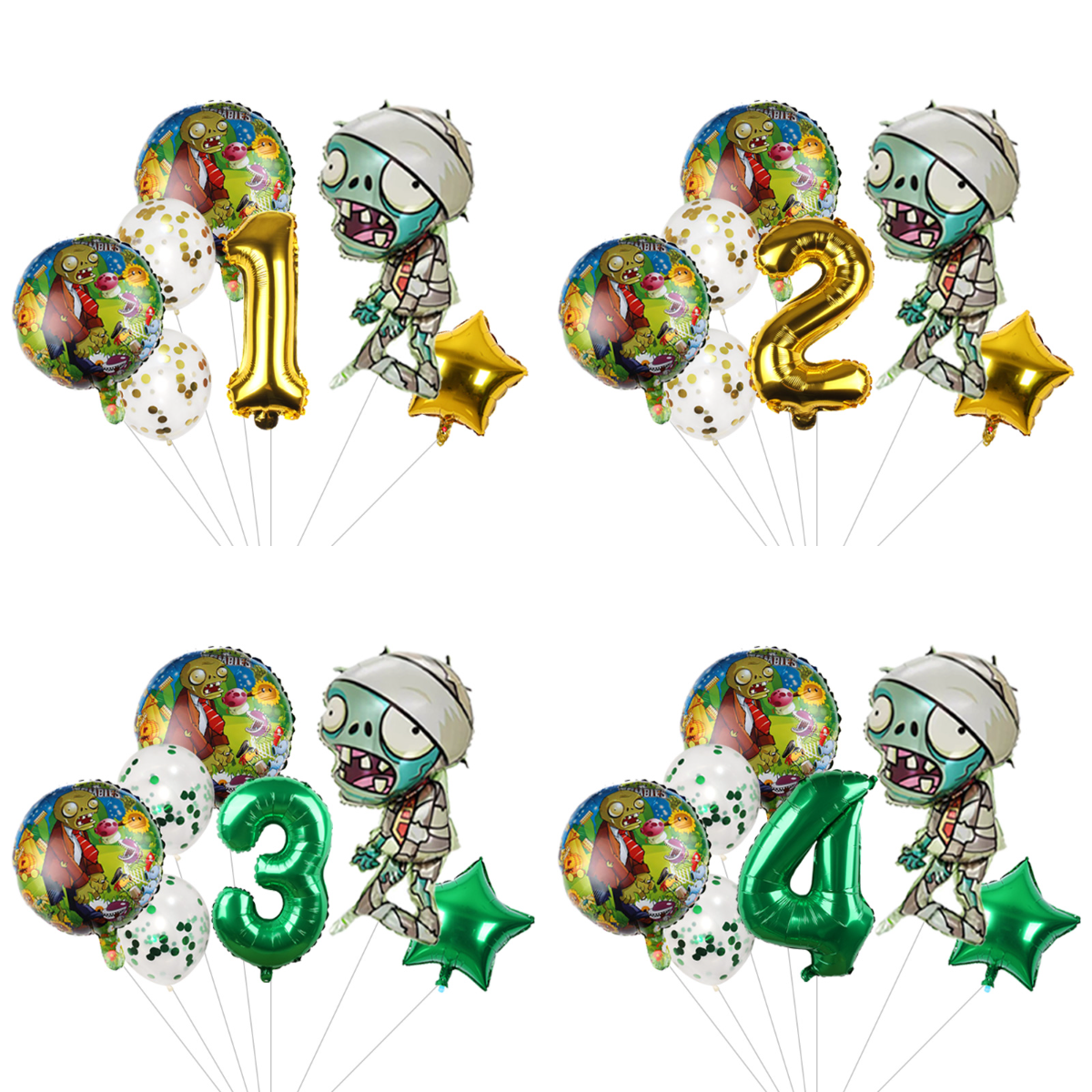 Supply Wedding Venue - Plants vs Zombies Cartoon Balloon Kit