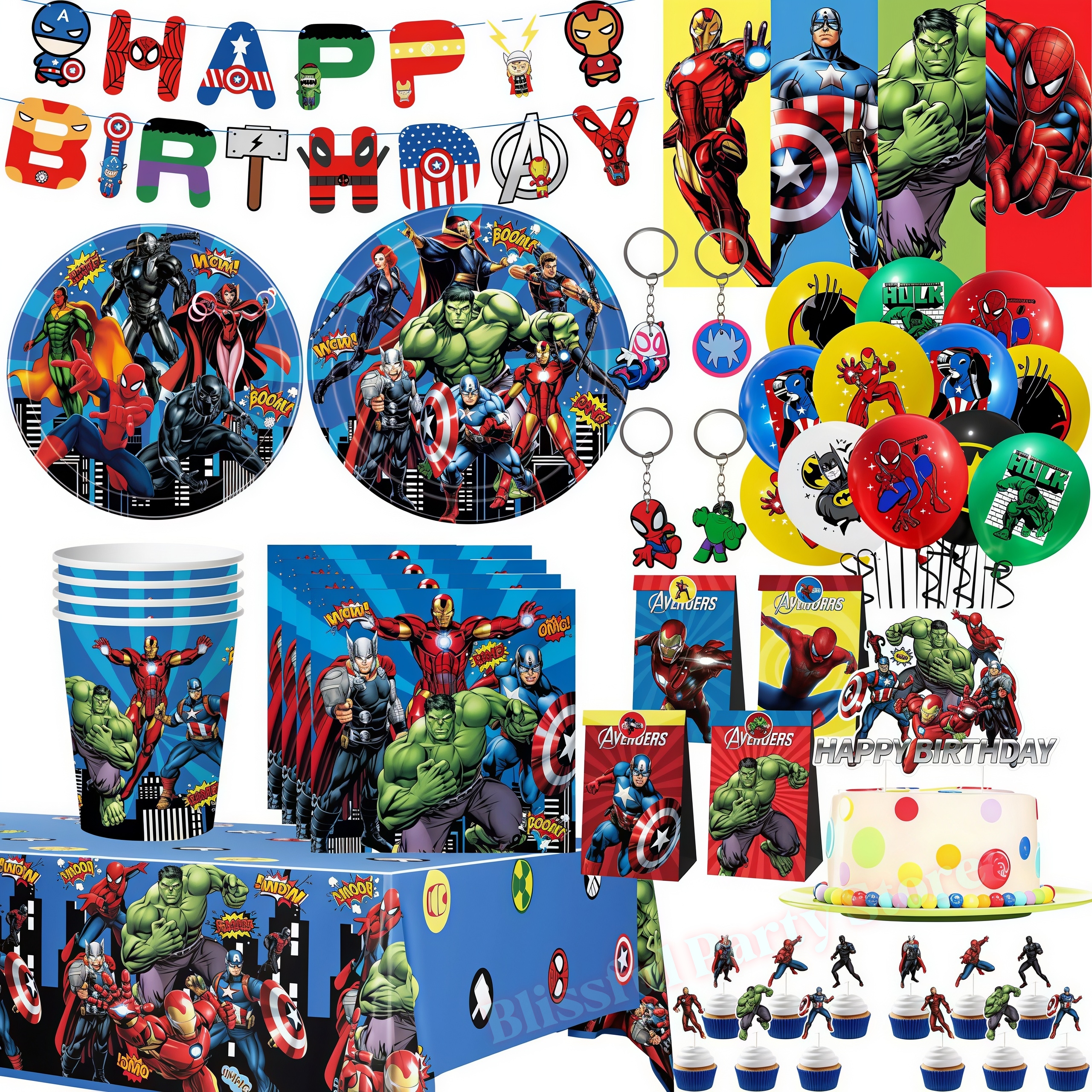 Wedding Supply Kit - Avengers Birthday Party Decoration Superhero Balloon