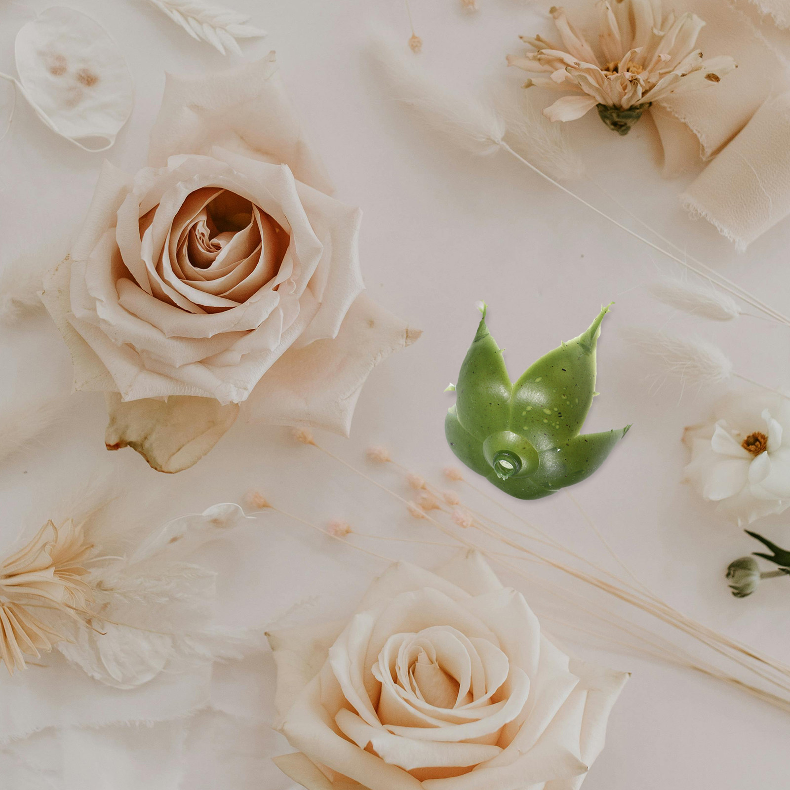 Wedding Decoration Supply - 50Pcs Artificial Flower Calyxes Rose Green