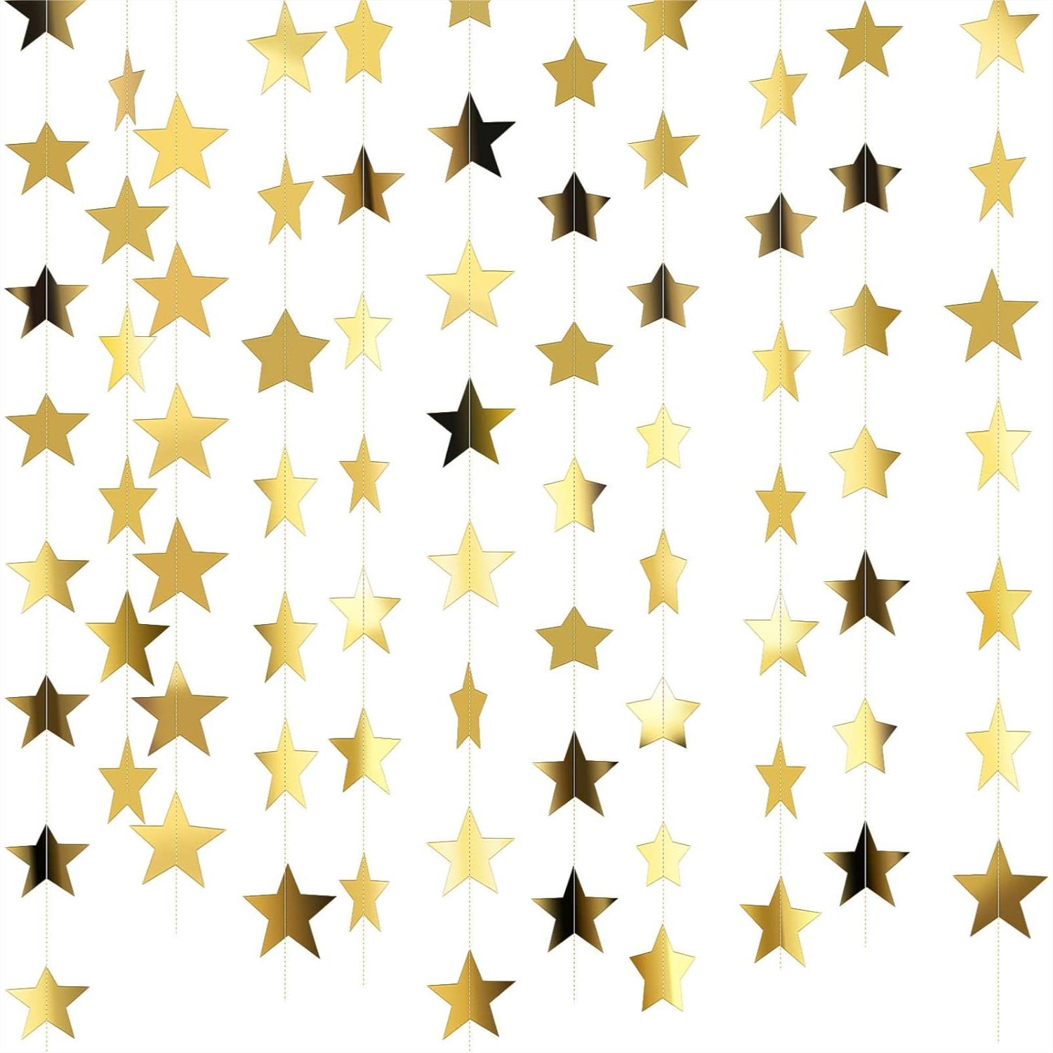 Wedding Decoration Supply - 130ft Star Garland Banner for Graduation