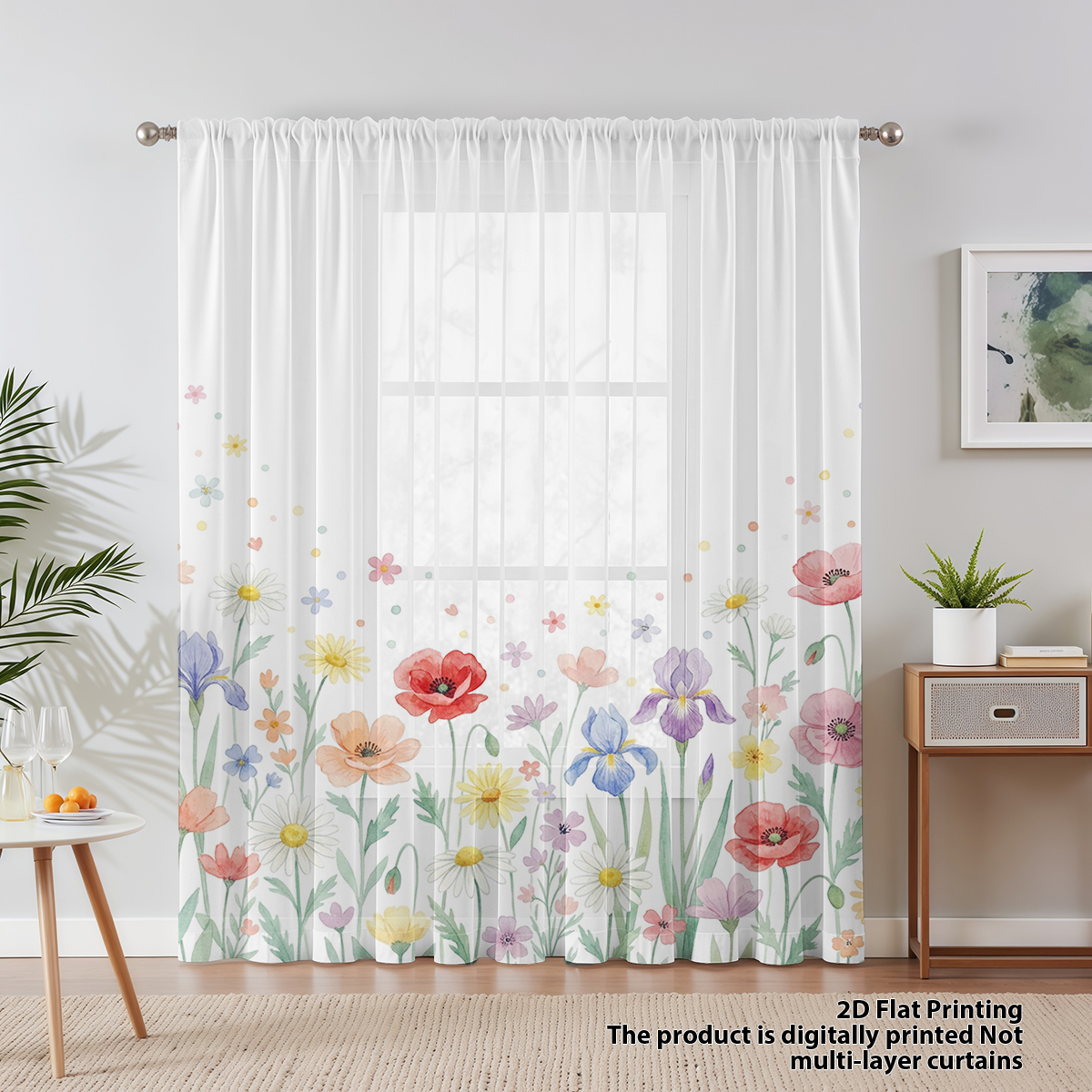 Floral Privacy Sheer Curtain,G - Good Floral & Wedding Decor Supply recensione e prezzo