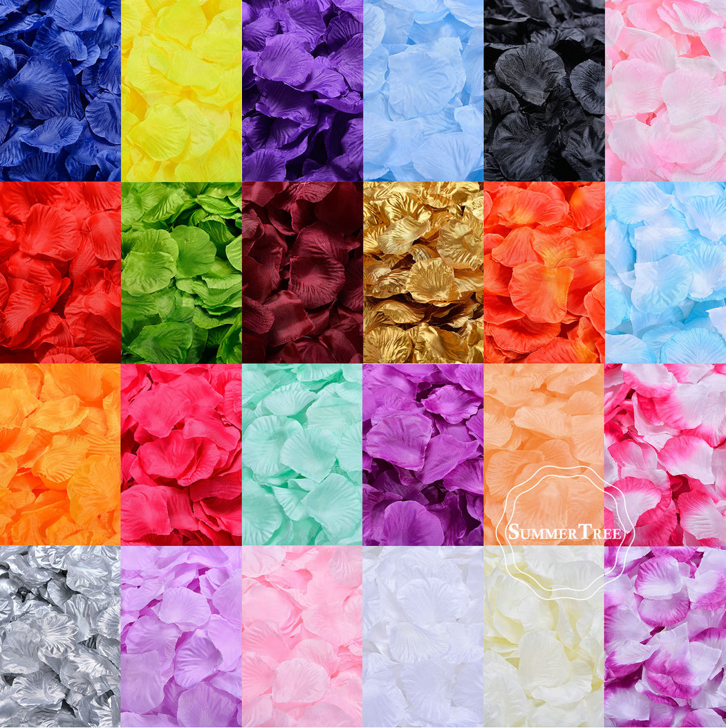 100pcs/pack Silk Rose Petals T - Supply Wedding Venue recensione e prezzo