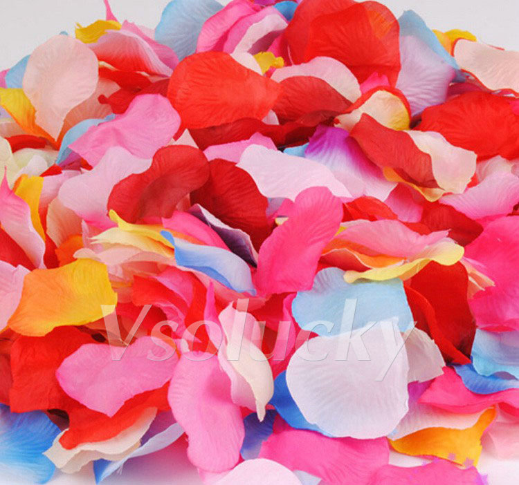 100pcs/pack Silk Rose Petals T - Supply Wedding Venue recensione e prezzo