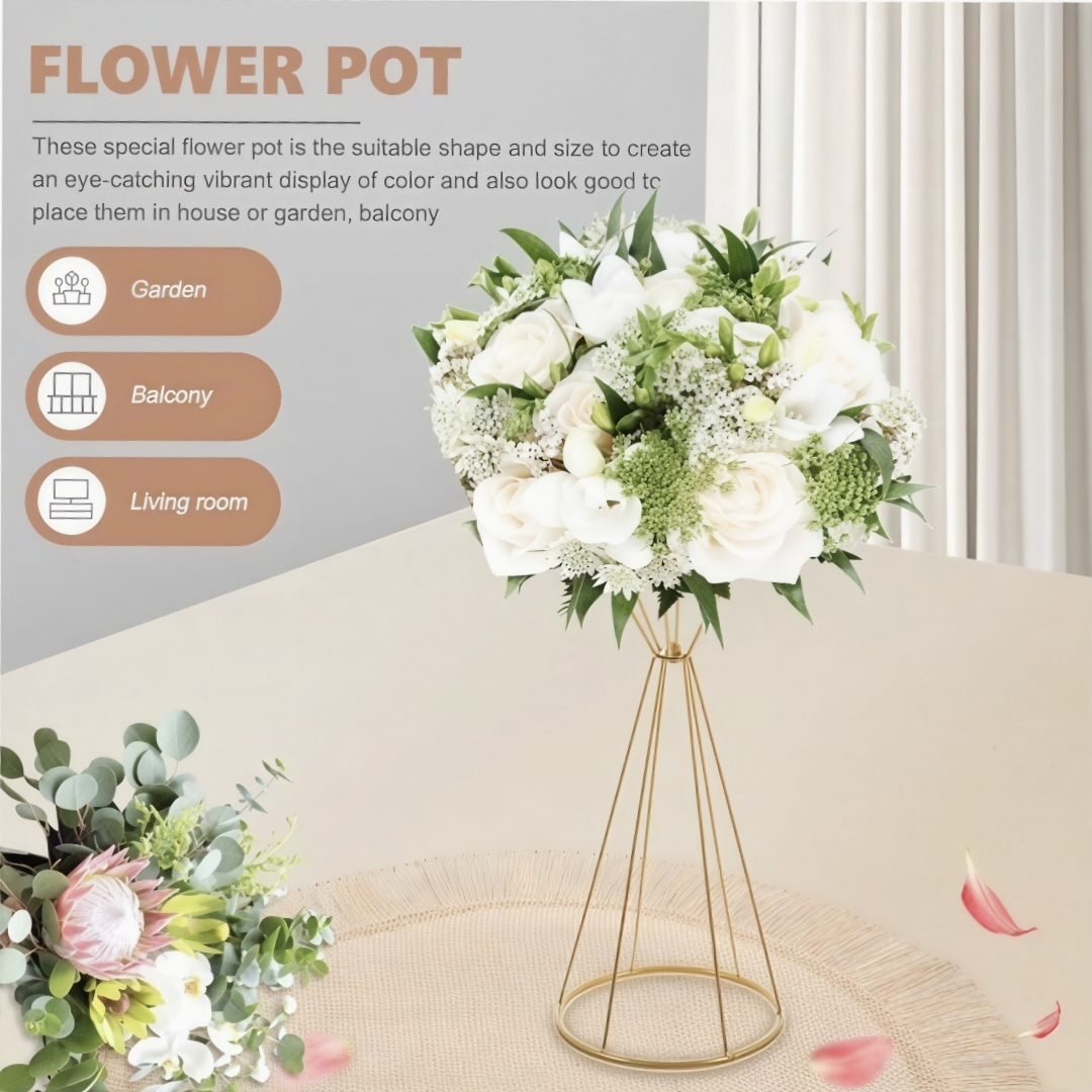 Gold Geometric Flower Stand Mo - Centerpiece Vase Tall recensione e prezzo