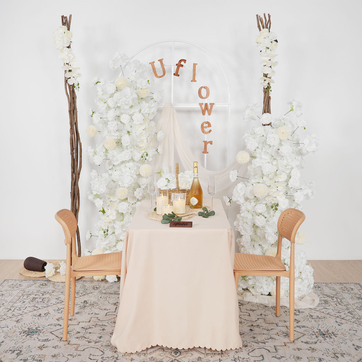 Uflower 5D White Rose Orchid P - Aisle Runner White recensione e prezzo
