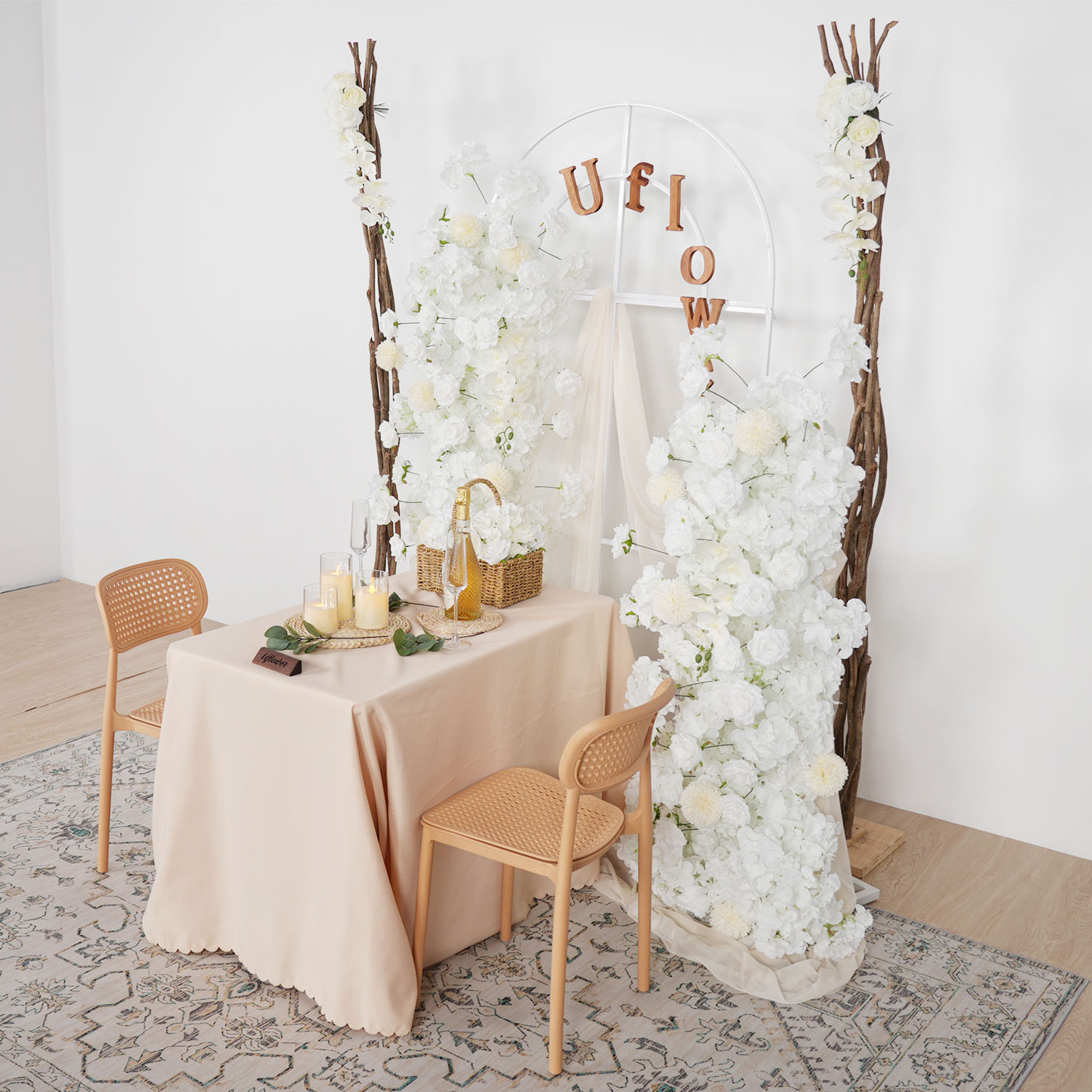 Uflower 5D White Rose Orchid P - Aisle Runner White recensione e prezzo