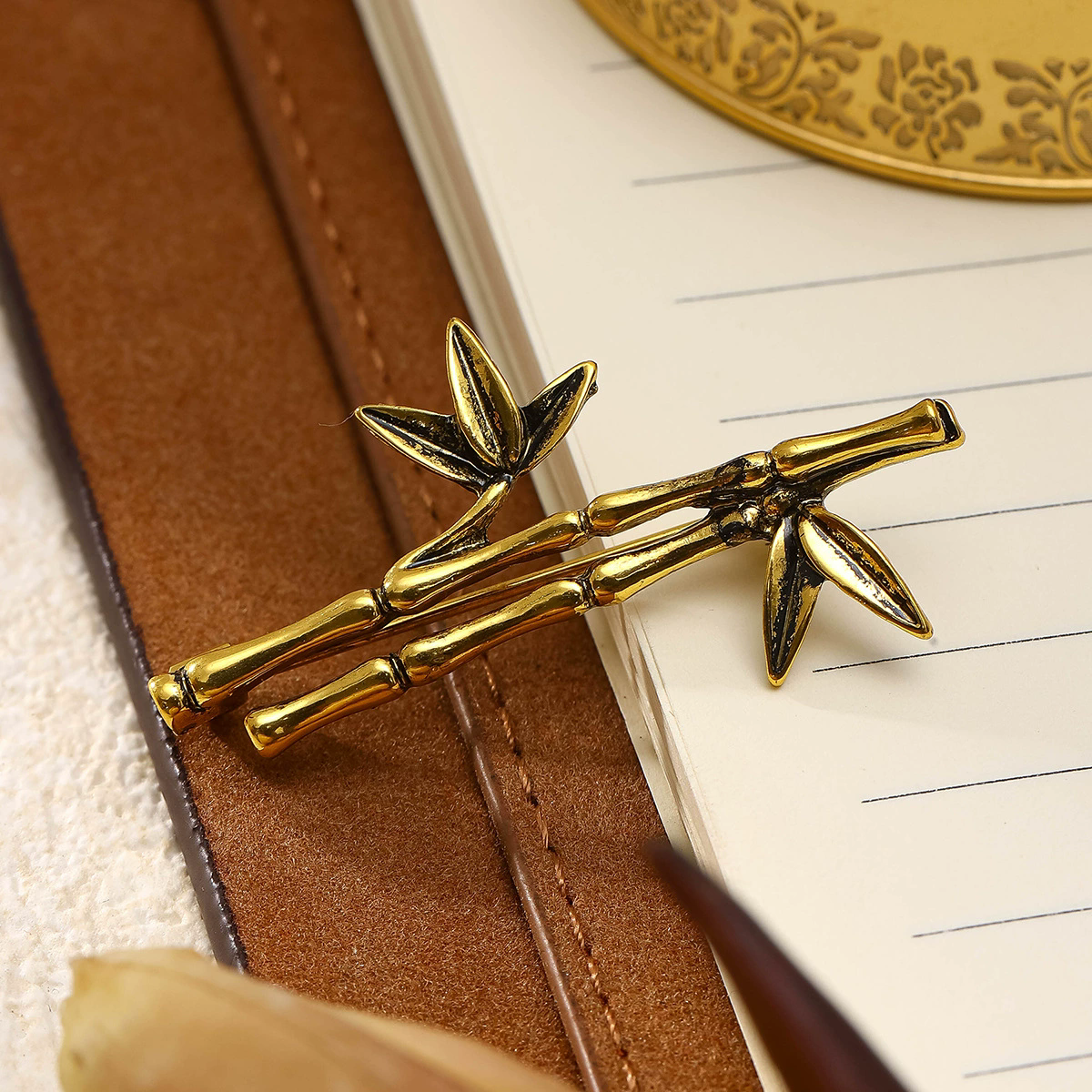 Leaf Bamboo Brooch For Men Wom - Suit Supply Wedding Party recensione e prezzo