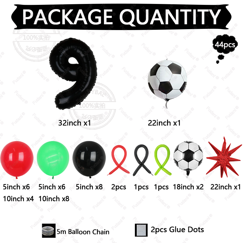 44Pcs Football Boy 1-9th Birth - Supply Wedding Venue recensione e prezzo