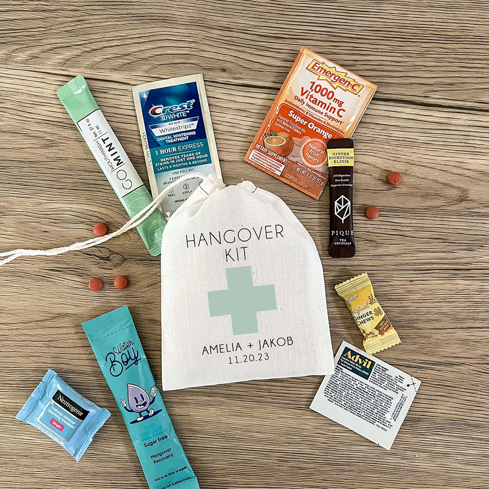 Custom 5Pcs Hangover Kit Cotto - Wedding Supply Kit recensione e prezzo