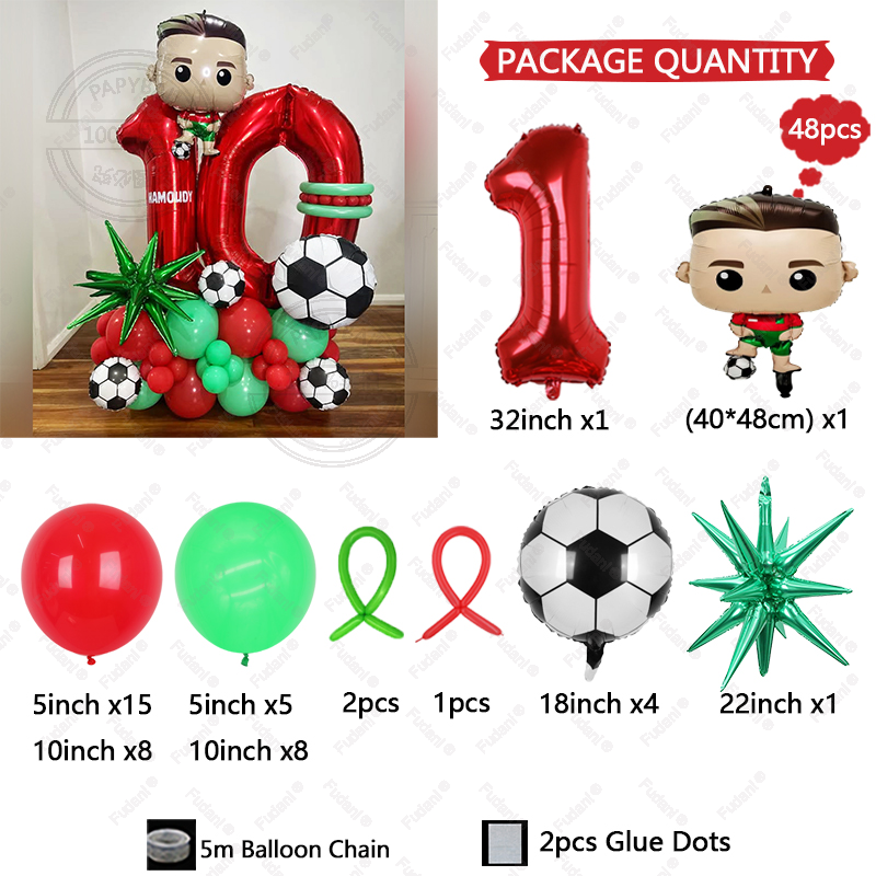 48Pcs Football Boy 1-30th Birt - Supply Wedding Venue recensione e prezzo