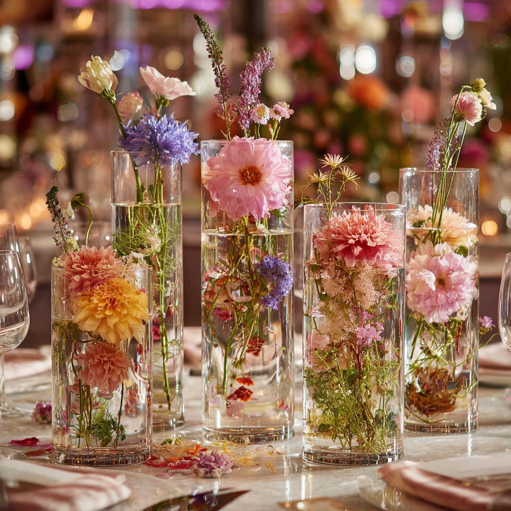 60pcs Clear Glass Vases Bulk,  - Centerpiece Vase Tall recensione e prezzo