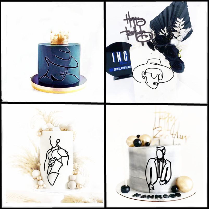 Sketch Face Acrylic Birthday C - Suit Supply Wedding Party recensione e prezzo