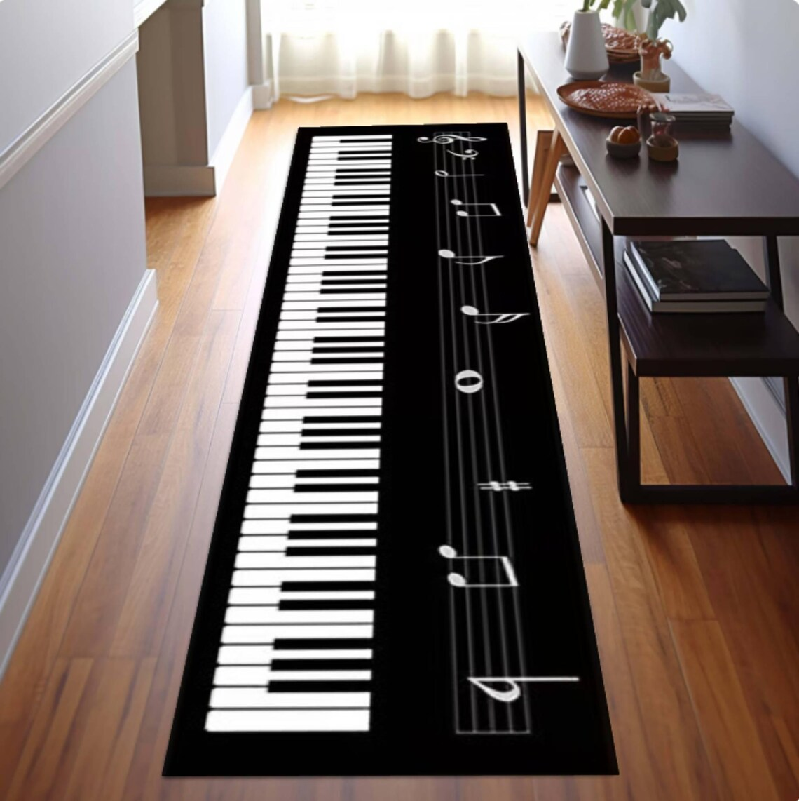 Piano Keys Runner Rug Musical  - Aisle Runner White recensione e prezzo