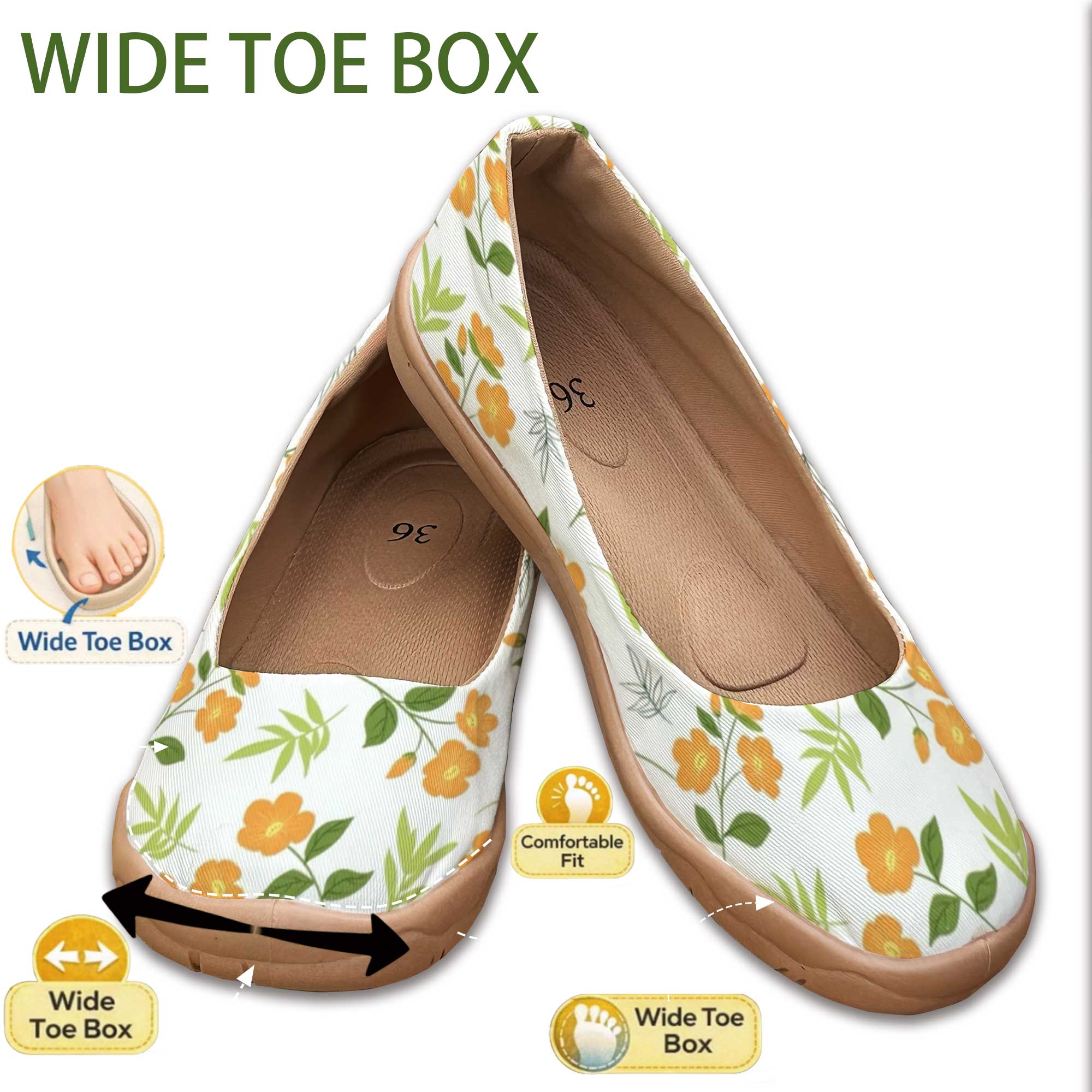Good News for Wide Feet! Wide- - Good Floral & Wedding Decor Supply recensione e prezzo