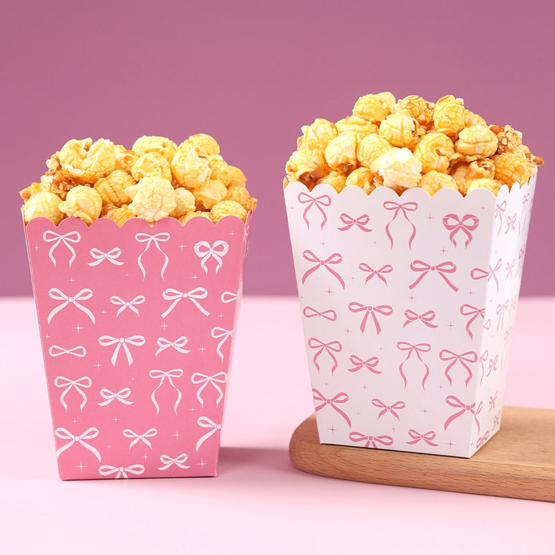10Pcs Bow Paper Popcorn Boxes  - Wedding Decoration Supply recensione e prezzo