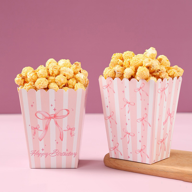 10Pcs Bow Paper Popcorn Boxes  - Wedding Decoration Supply recensione e prezzo
