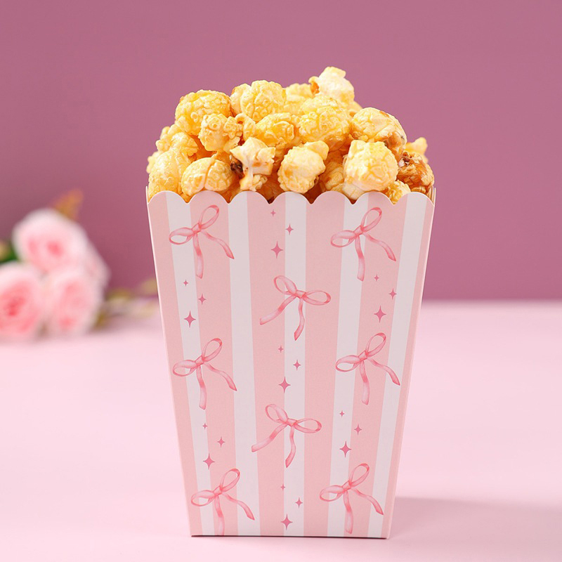 10Pcs Bow Paper Popcorn Boxes  - Wedding Decoration Supply recensione e prezzo