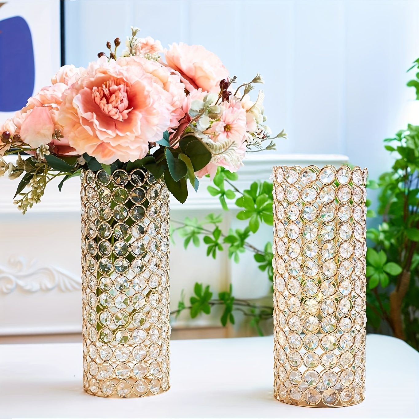 2pcs Crystal Cylinder Vase for - Centerpiece Vase Tall recensione e prezzo