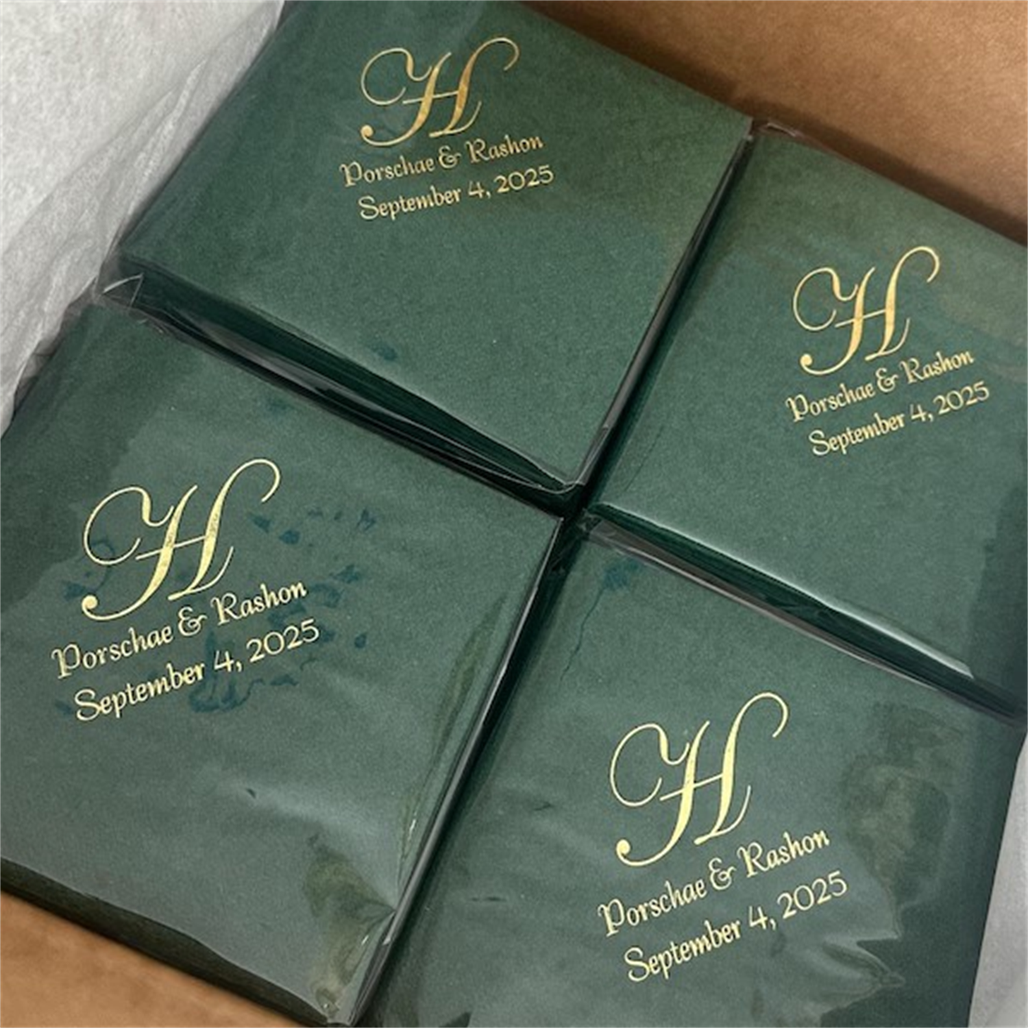 50pcs Custom Wedding Napkins I - Supply Wedding Venue recensione e prezzo