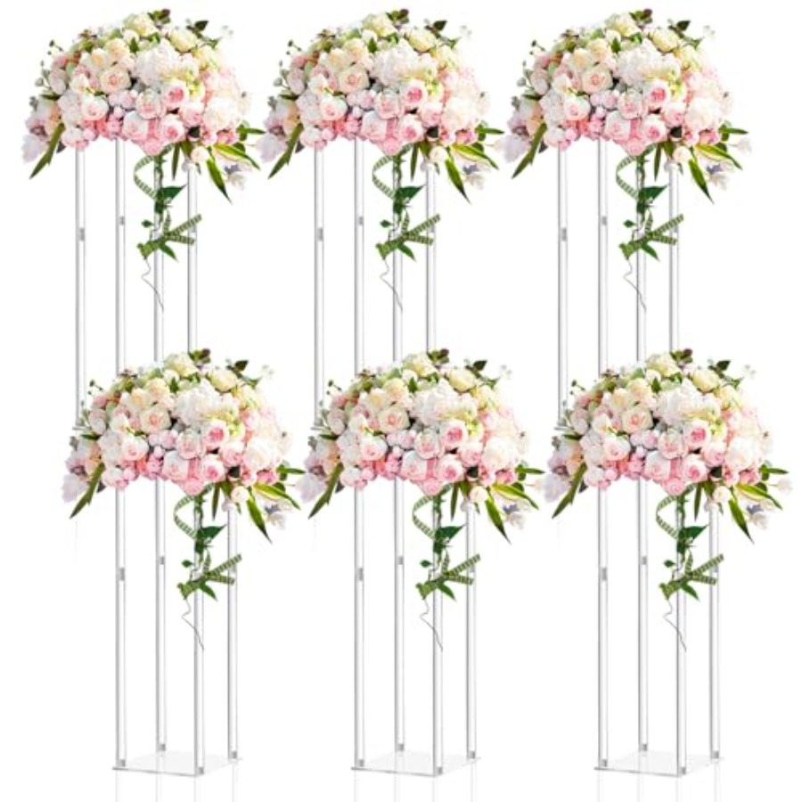 6 Pieces Tall Acrylic Vase Wed - Centerpiece Vase Tall recensione e prezzo