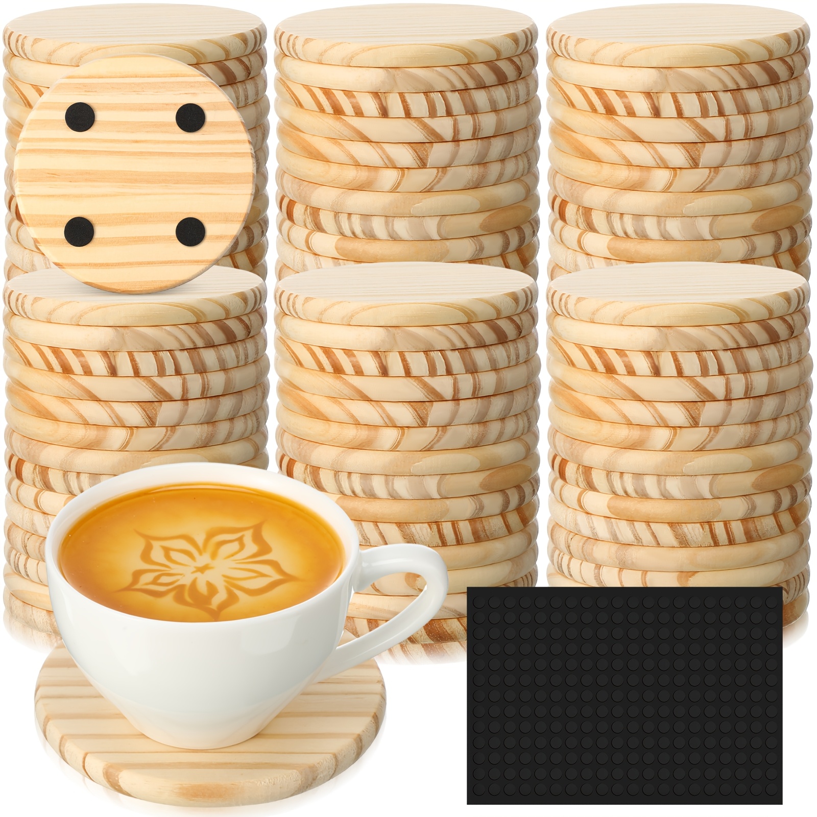 72pcs Unfinished Wood Coasters - Wedding Supply Kit recensione e prezzo