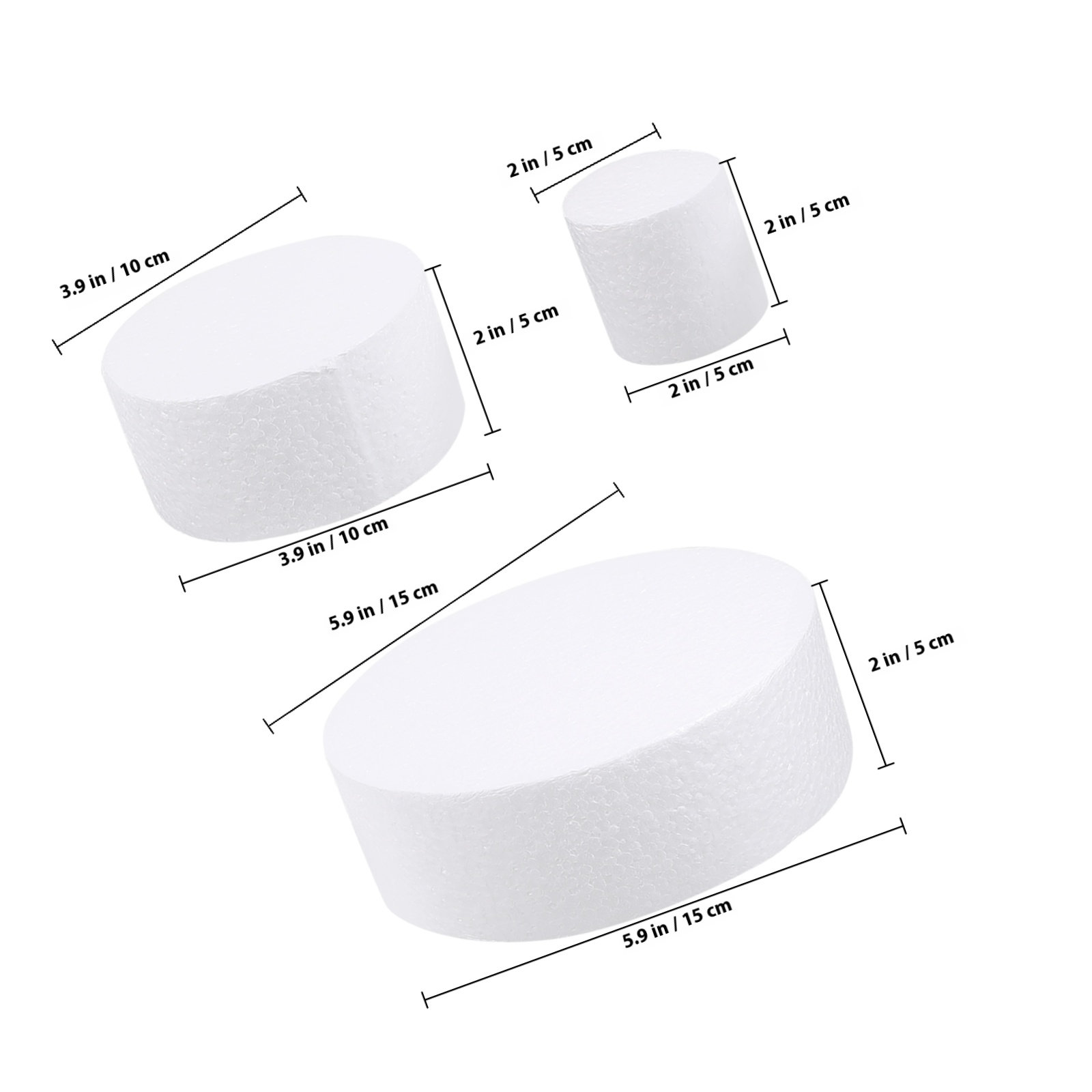 3Pcs DIY Round Cake Dummies Ba - Wedding Decoration Supply recensione e prezzo