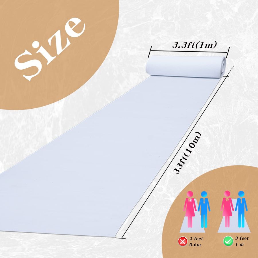 Thick White Carpet Runner for  - Aisle Runner White recensione e prezzo