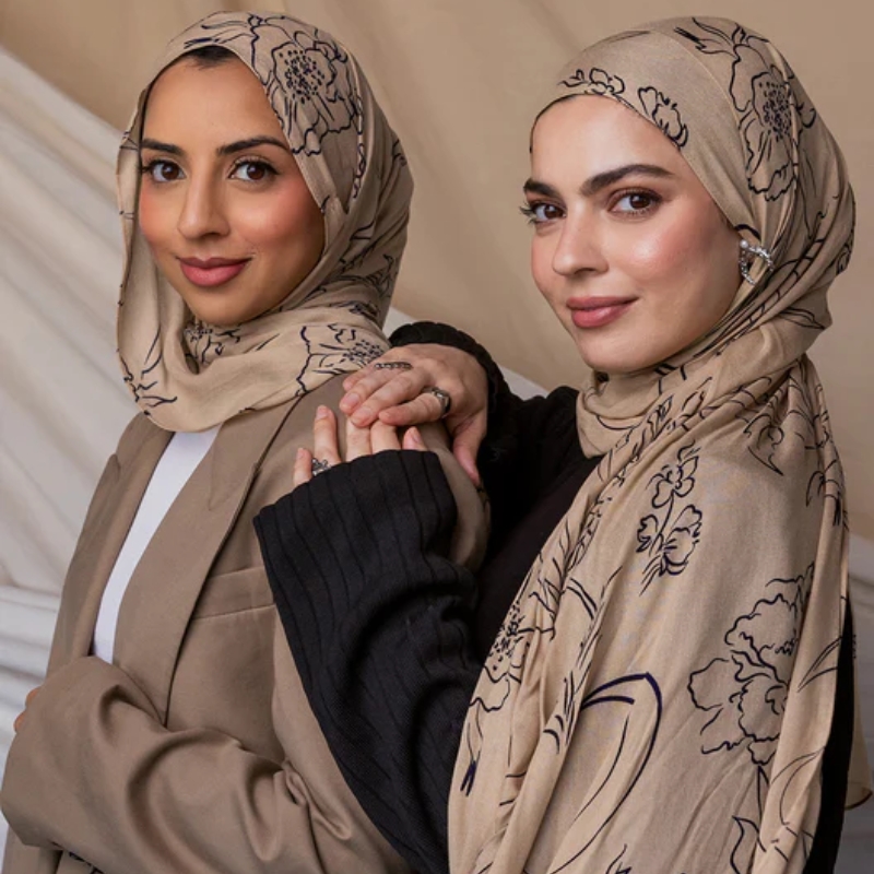 Ramadan Printed Chiffon Hijab  - Good Floral & Wedding Decor Supply recensione e prezzo