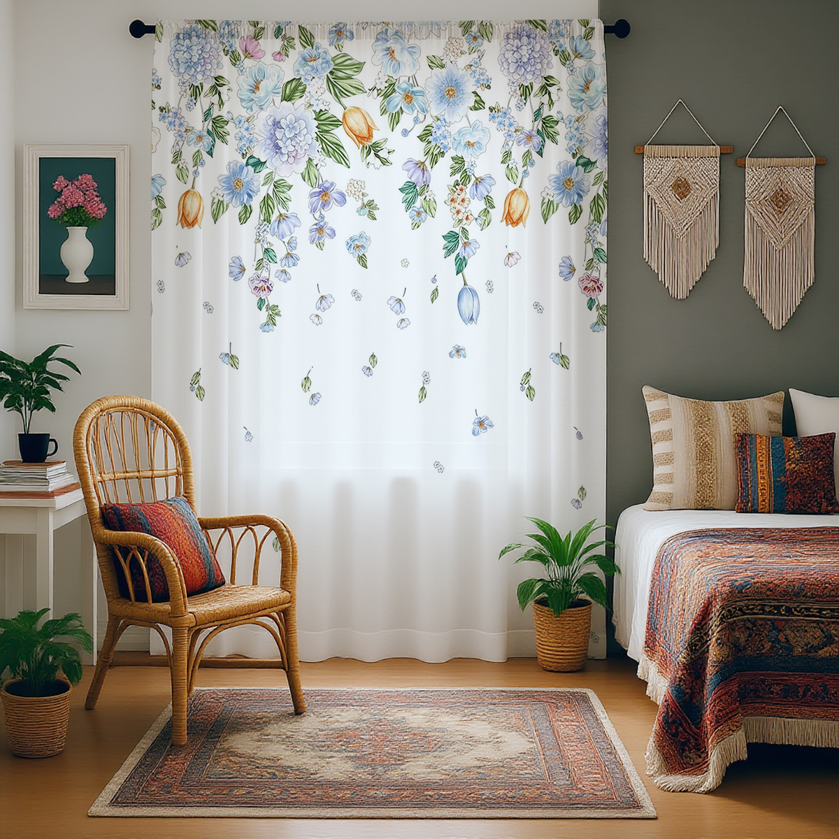 Floral Sheer Curtain, Good Qua - Good Floral & Wedding Decor Supply recensione e prezzo