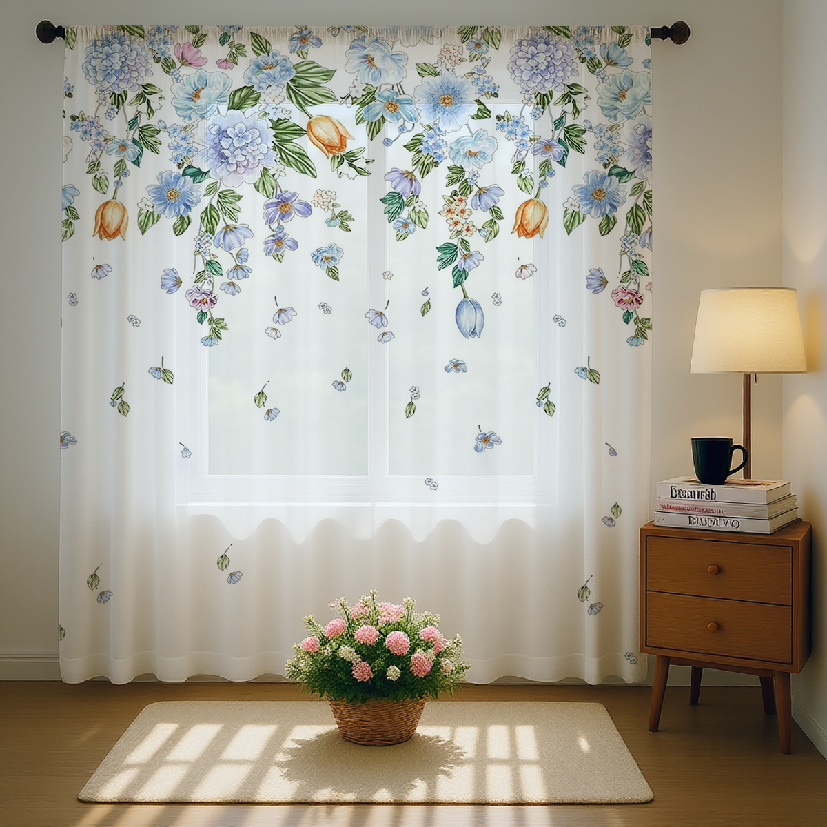 Floral Sheer Curtain, Good Qua - Good Floral & Wedding Decor Supply recensione e prezzo
