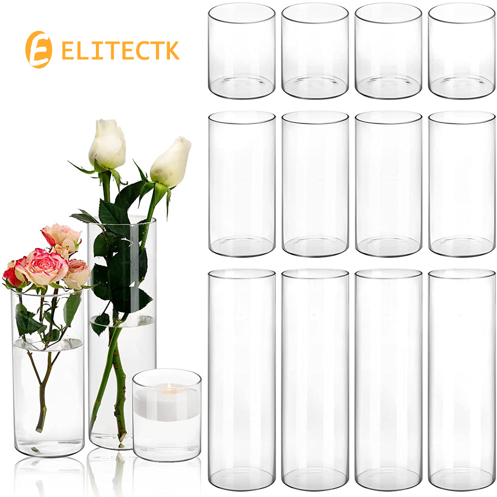Glass Cylinder Vase Hurricane  - Centerpiece Vase Tall recensione e prezzo