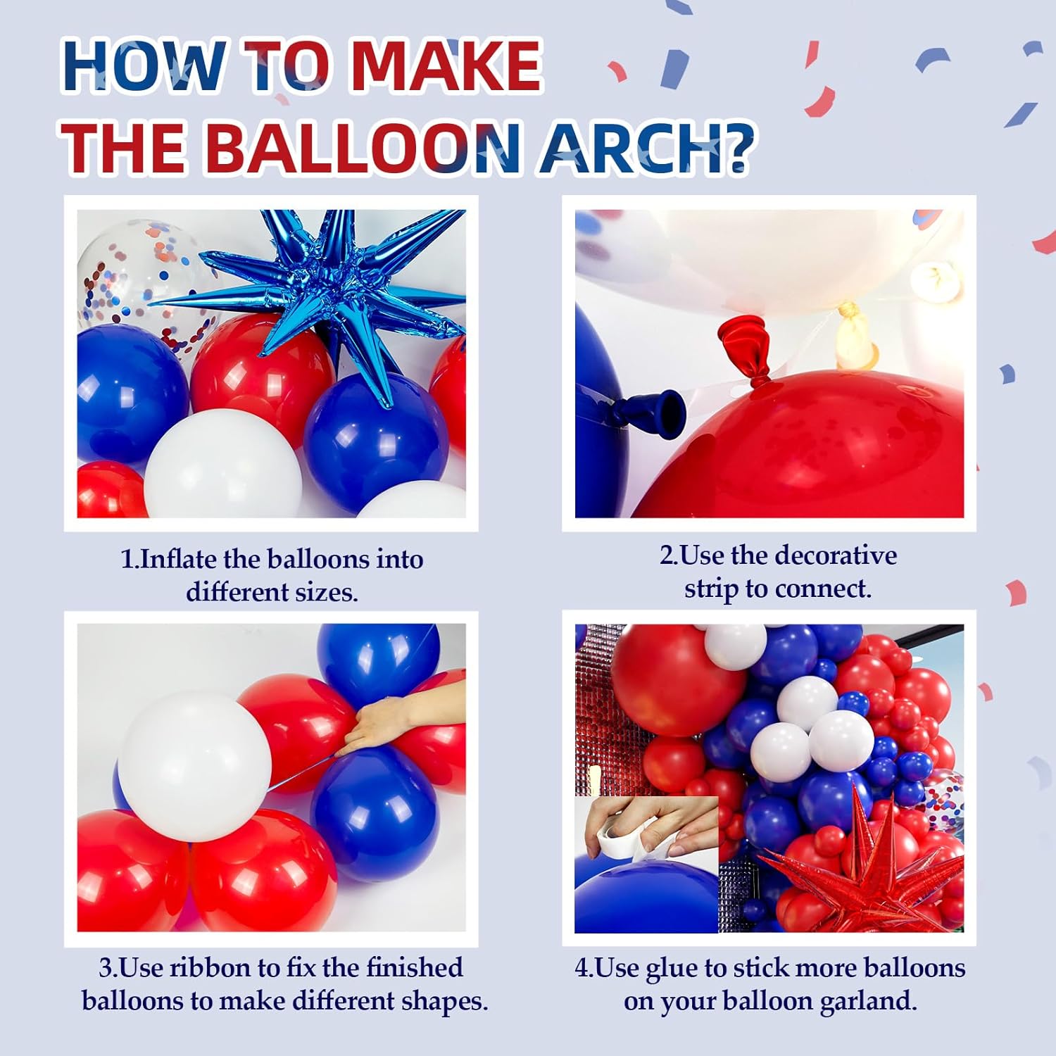 129pcs Red White and Blue Ball - Wedding Supply Kit recensione e prezzo