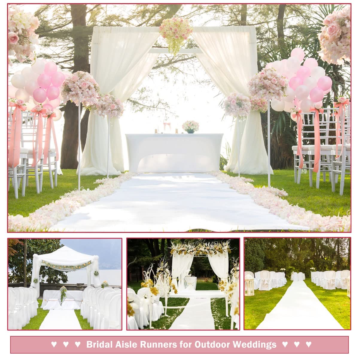 1.5M Wide Wedding White Carpet - Aisle Runner White recensione e prezzo