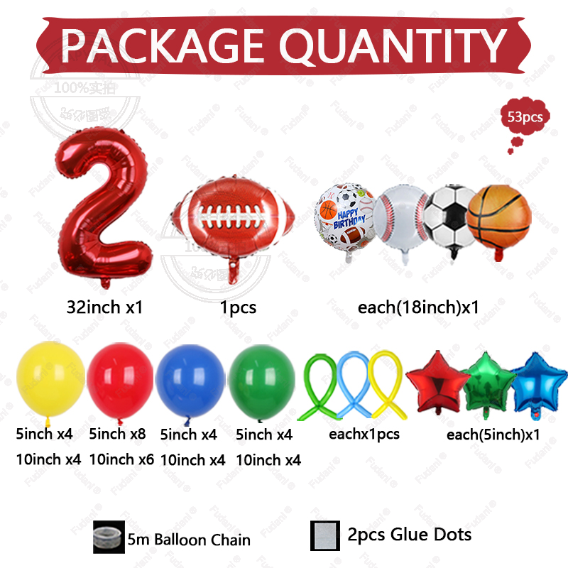 53Pcs Sports Theme 1-9th Birth - Supply Wedding Venue recensione e prezzo