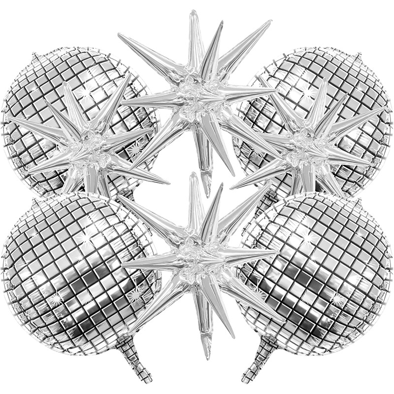 8pcs Silver Disco Explosion St - Supply Wedding Venue recensione e prezzo