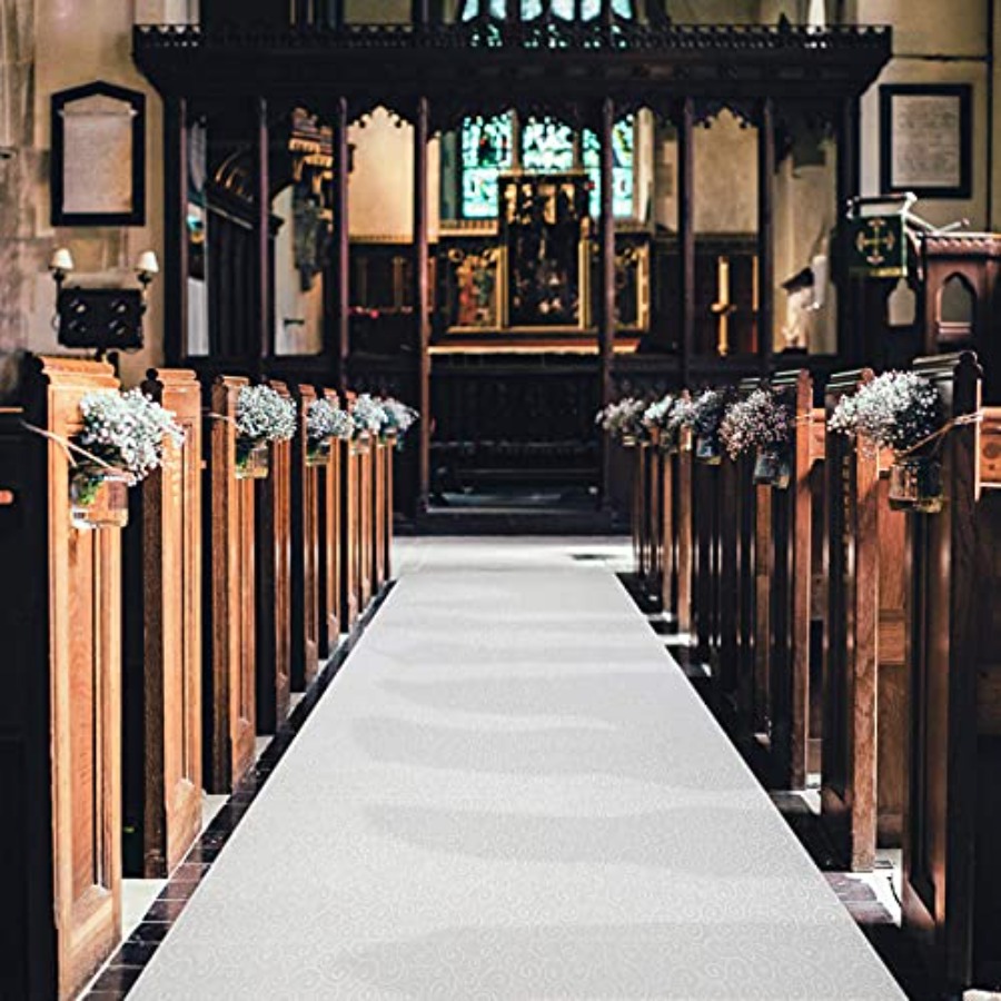 White Wedding Aisle Runner - P - Aisle Runner White recensione e prezzo