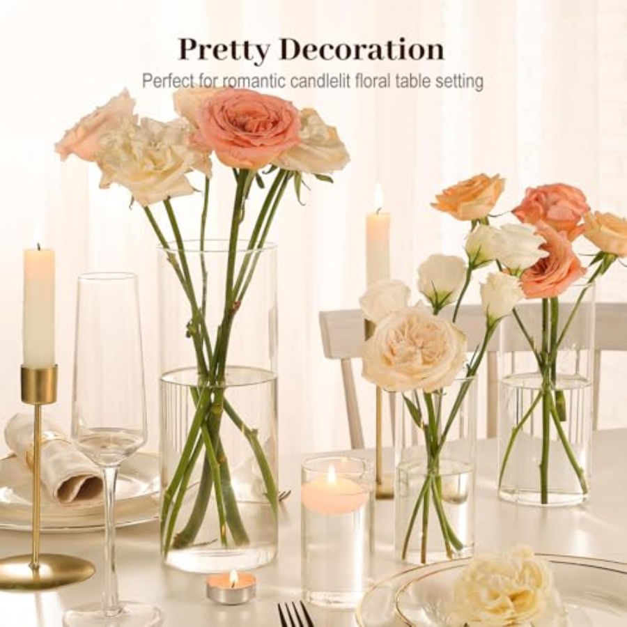 Glass Cylinder Vases 4, 6, 8,  - Centerpiece Vase Tall recensione e prezzo