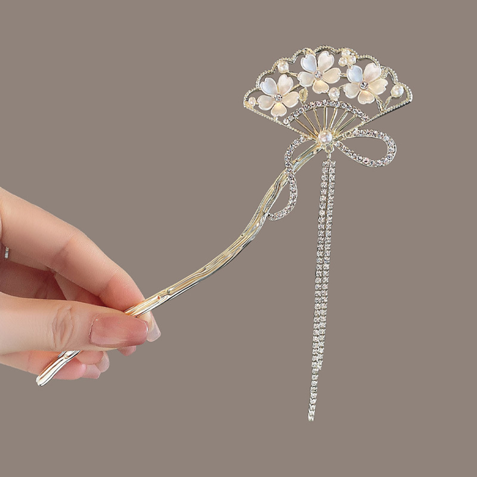 Vintage Flower Fan Shaped Hair - Wedding Decoration Supply recensione e prezzo